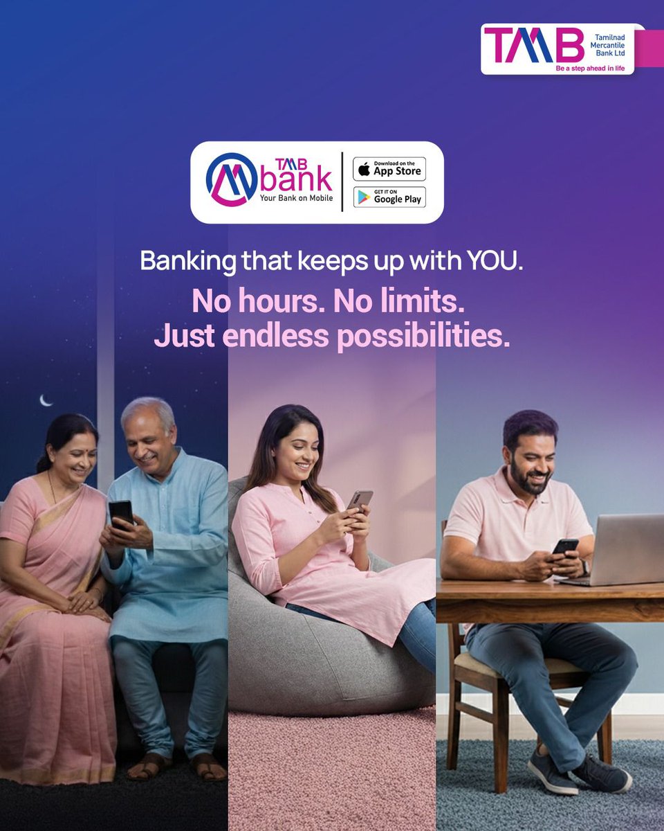 Whether it's a late-night transfer, instant bill payments, or checking your balance, M Bank’s always there, around the clock.
No queues. No delays. Just banking on your terms.

Download now and bank on the go!
App Store: apps.apple.com/ca/app/tmb-mba…
Play Store: play.google.com/store/apps/det…