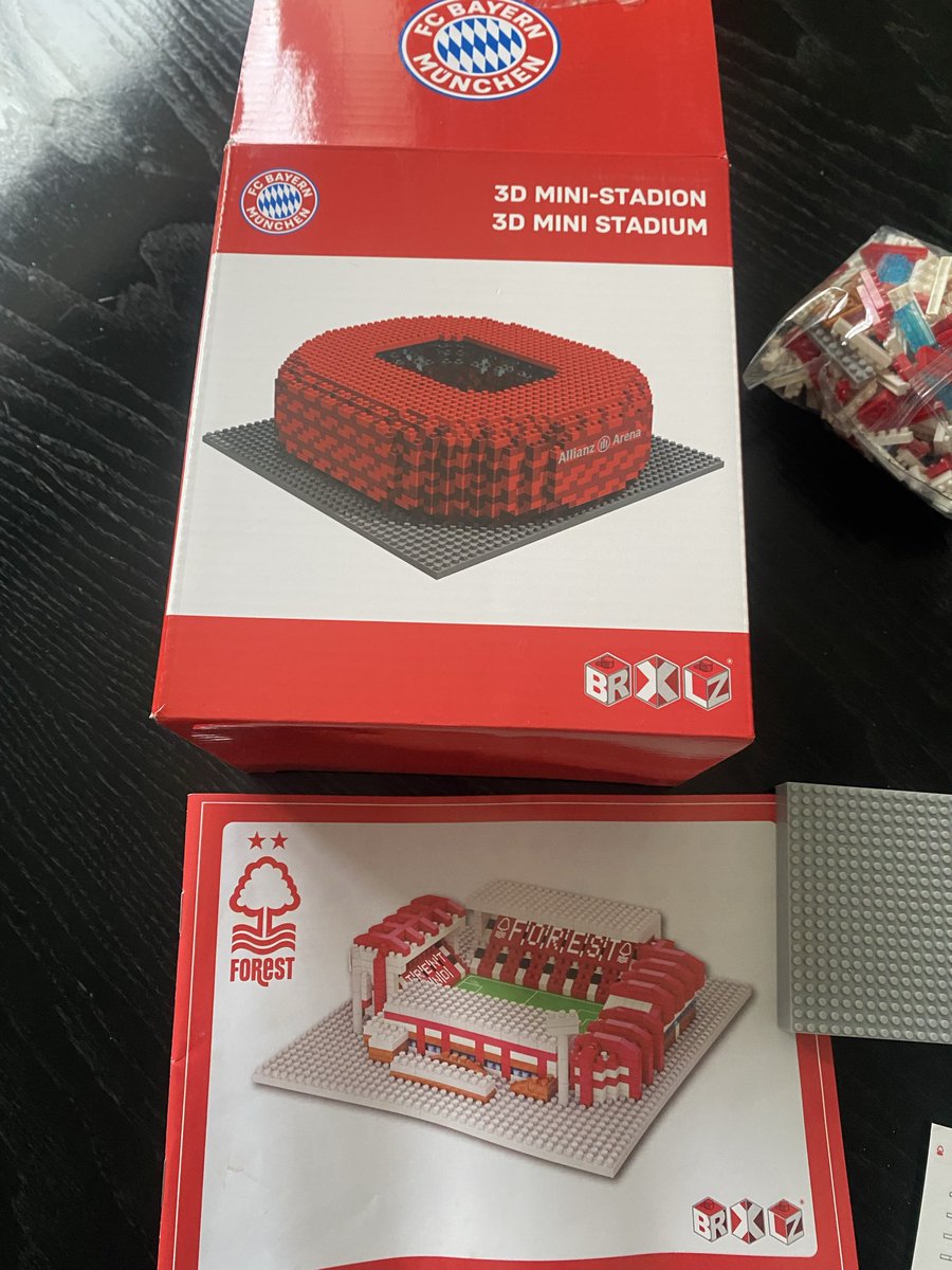 JaGray21's tweet photo. Went to start my @FCBayernEN 3D mini stadium today (From the club shop in Munich)…. Imagine the joy when I went to start it and it’s @NFFC ground inside instead 😂 https://t.co/QZZOK2HbVR
