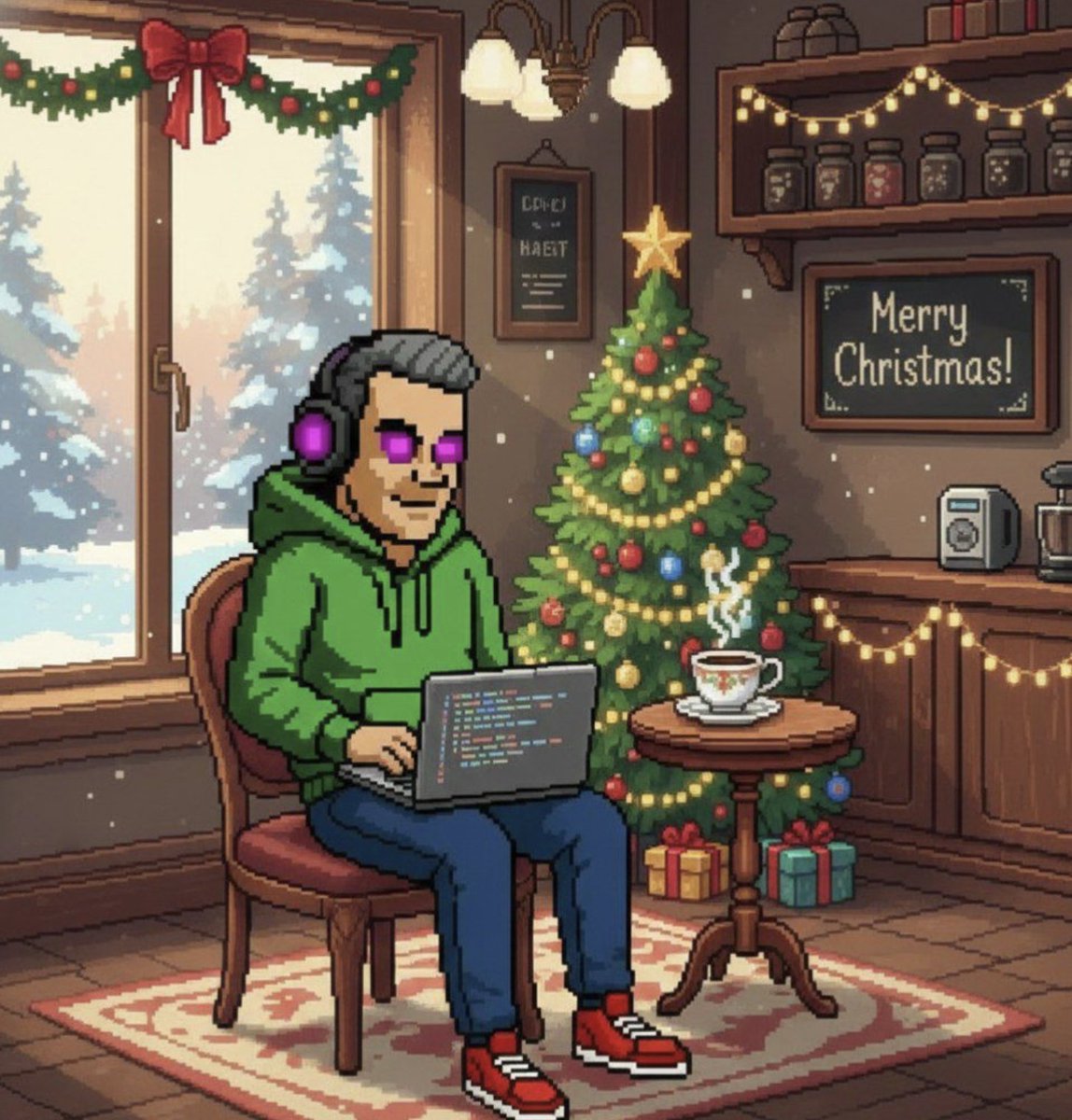 GM friends! Weekend's here. 🏄‍♂️

The designer made so many festive images, still posting them 🤣 a few days after Christmas.

What's everyone doing today? Wishing you a great Saturday!

Best joke or meme in today's GM thread gets some SOL!

#Solana