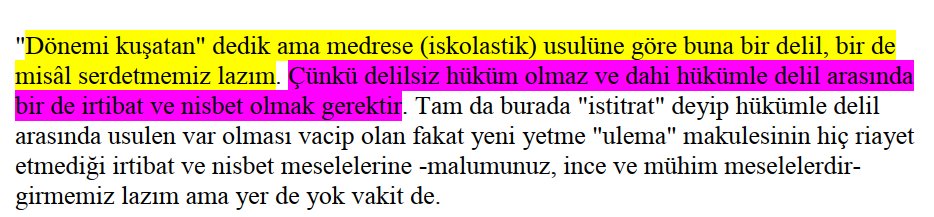İsmail Kara hocanın şu yazısını 2010'da doktora öğrencisiyken okumuştum. O zamandan beri hep kendime hatırlatırım, "bir delil, bir misal" diye. Geçen doktora öğrencime de söyledim, "buna hep dikkat et" diye. Benim niye gözlerim doldu şimdi🤦🏻‍♀️