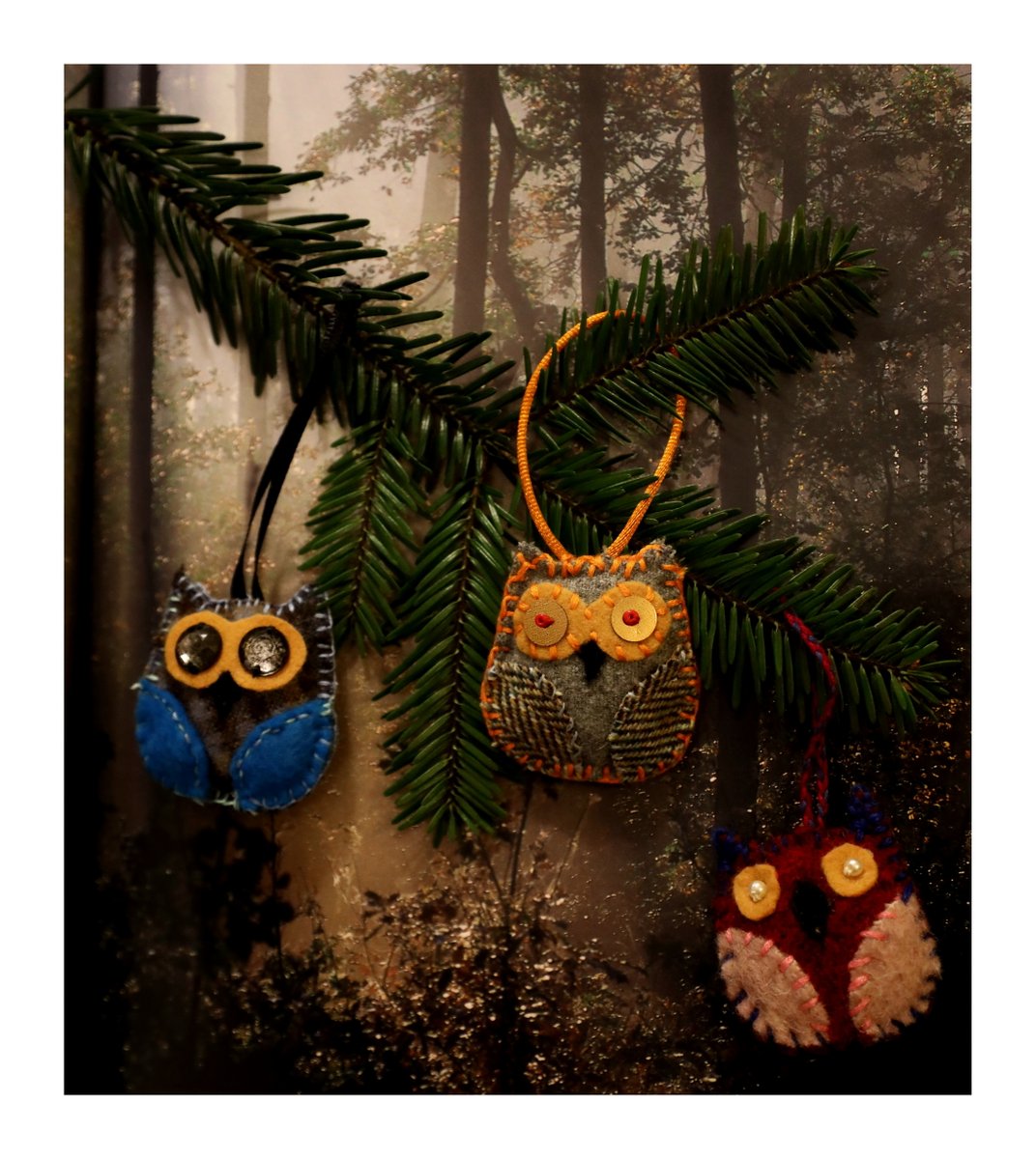 PaweRut98116786's tweet image. 3 nowe "bombki" na naszą choinkę (dzieło rzecz jasna mojej zdolnej Żony). 

(Nie-zimowe tło dodajemy na znak, że już teraz chętnie byśmy się znaleźli w letnim lesie oraz w proteście przeciwko zimnej grudniowej mgle za oknem... ;-)

#Christmas #ChristmasTree #owls