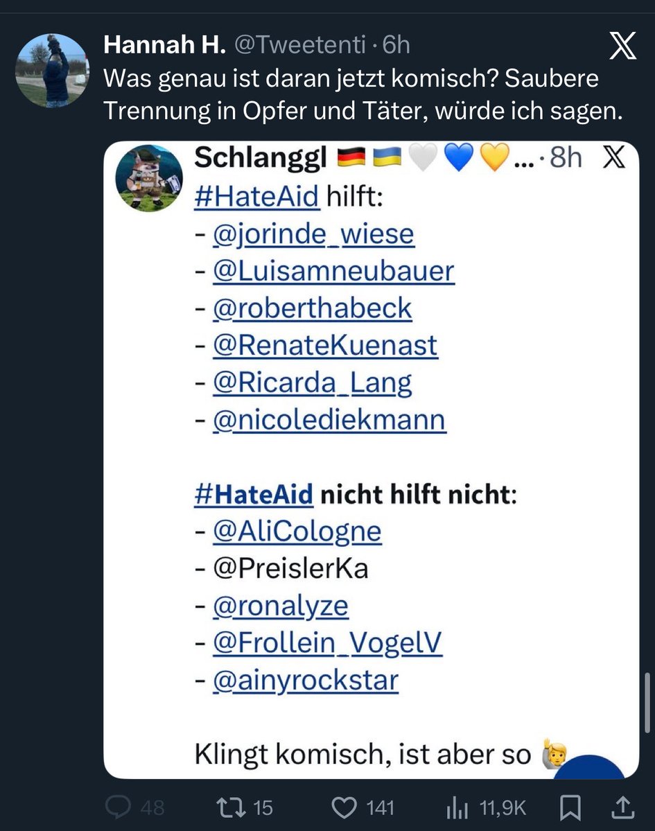 Passwortvergess's tweet image. Sie ist jetzt neuerdings auch Ankläger, Richter und Henker zugleich. 🥰