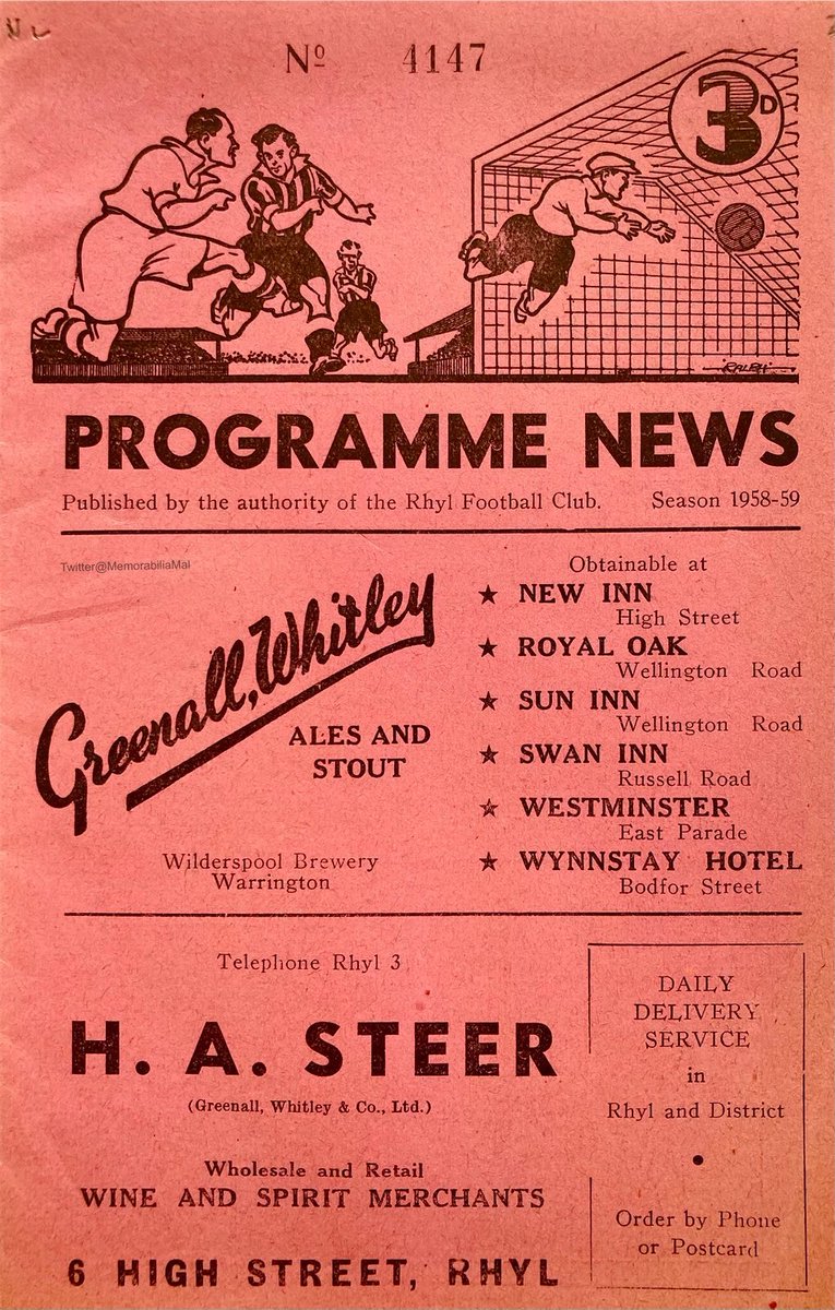 MemorabiliaMal's tweet photo. Rhyl vs Chirk
Welsh Cup 4th Round OTD 27/12/58
#Rhyl #Chirk @rhylfc https://t.co/RIxcvHq8mq