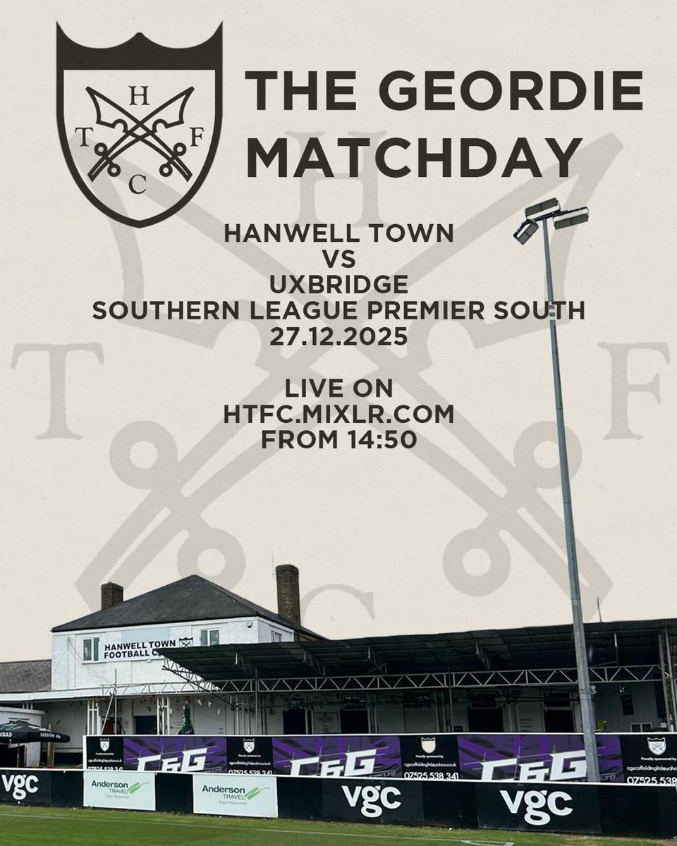 TGMatchday's tweet image. Happy Christmas to all our followers and listeners! Hope you all had a peaceful time.

We're back with our live commentary from @hanwelltownfc vs @uxfc_redarmy from about 2-50 pm.

Find us on hanwelltown.com or htfc.mixlr.com with @RabidRobo back on the mic...