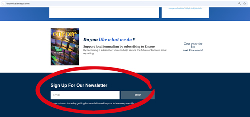 EncoreMagazine_'s tweet image. Join our newsletter. Sent out once a week to you email. See our stories, events and much more. Go to our website encorekalamazoo.com and scroll all the way to the bottom of the site to sign up.

#encorekalamazoo #newsletter #email #new