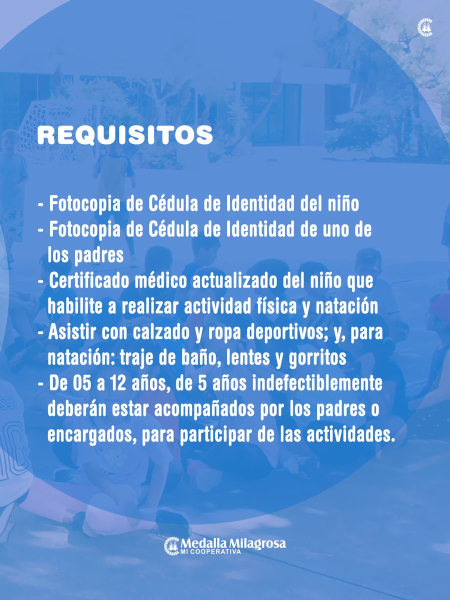 🌞 Llega la temporada más divertida del verano.
Sumate a la Colonia de Vacaciones y viví días llenos de diversión.
Inscripciones abiertas en la Sede Social “26 de Abril”💚