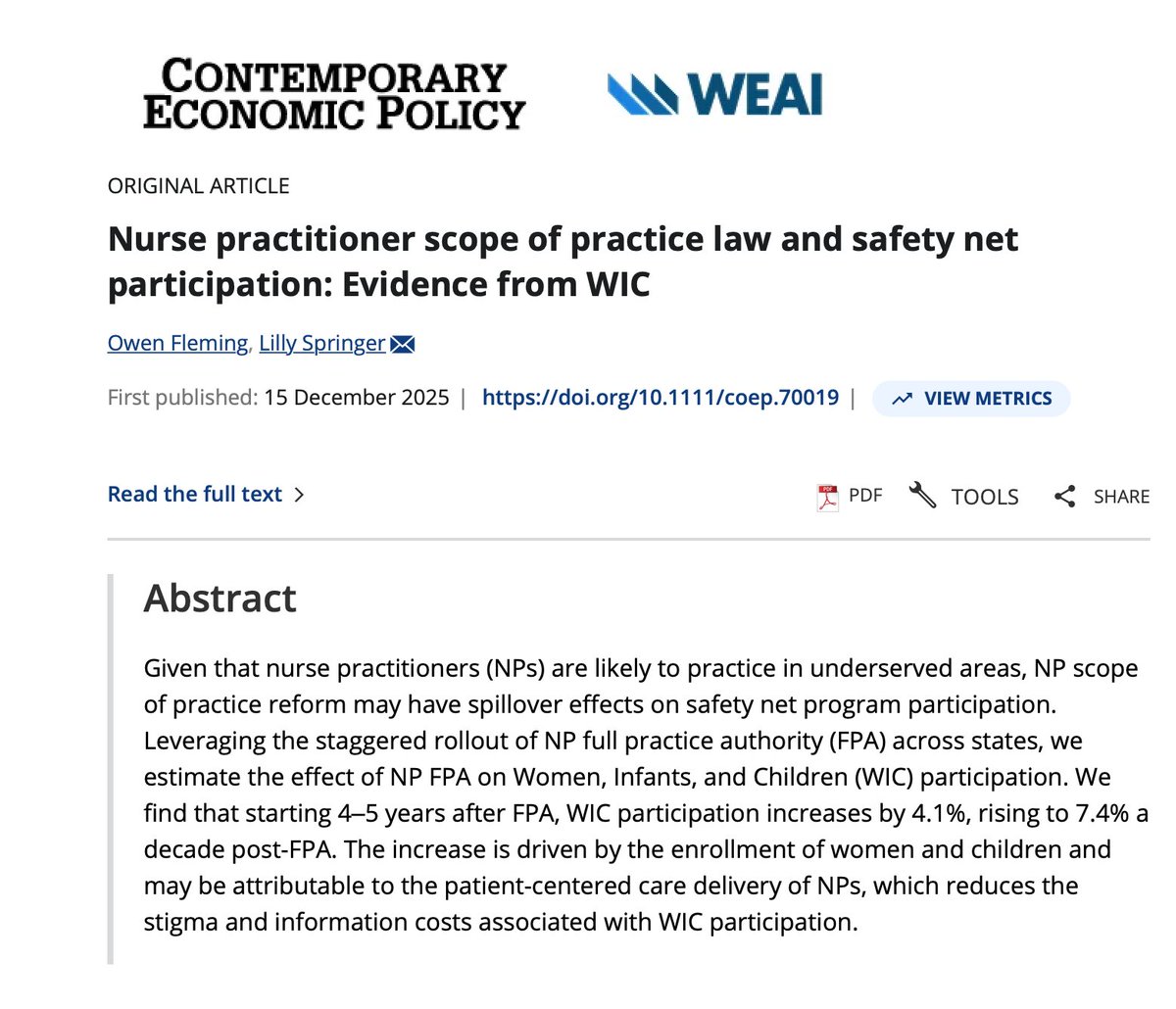 Contemporary Economic Policy tweet media