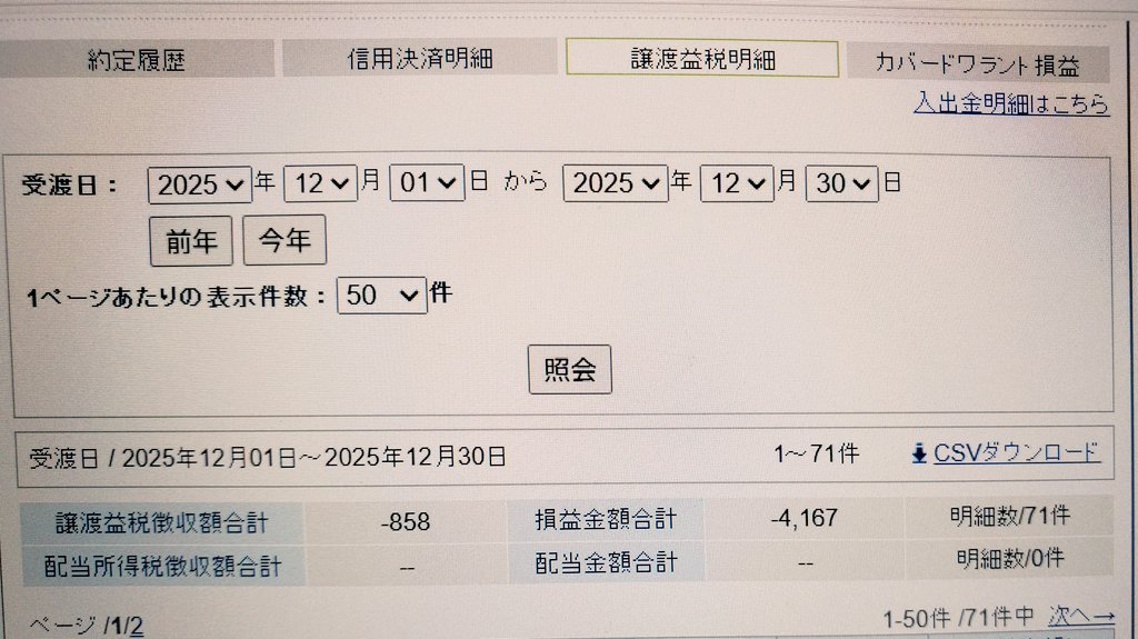 12月必死に頑張って
損切りｰ18渋沢を返済して
ここまできました😣💦
あと2日でプラス収支に
して今年を終えたい
