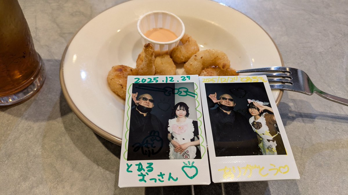 お昼からチェキ会いてきた！ からの、ヲタクとサイゼ😎 チェキは望月