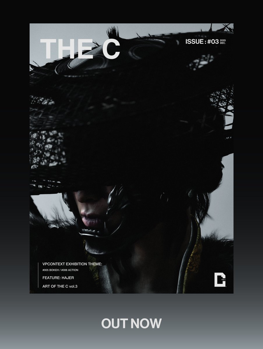 【THE C ISSUE：# 03】OUT NOW!
 
We are pleased to announce the release of our latest magazine, totaling 58 pages. We sincerely thank all participants for their contributions. We hope you take the time to read and enjoy it.

Special Feature：HAJER <a href="/UYScuti10/">HAJER 😶‍🌫️</a>

READ: