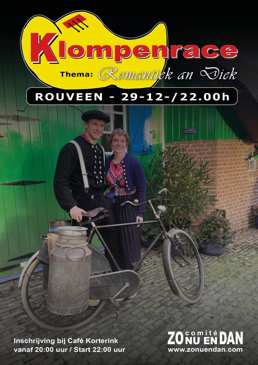 CUstaphorst's tweet image. Aflevering 22 van de podcast ‘Hier kom ik weg’ met de mannen van @Zonuendan1 over de 21ste Klompenrace in #Rouveen: een heroïsche krachtmeting op klompen. 29 december om 22.00h gaat het weer los. Luister mee via buzzsprout.com/1906896/episod…
