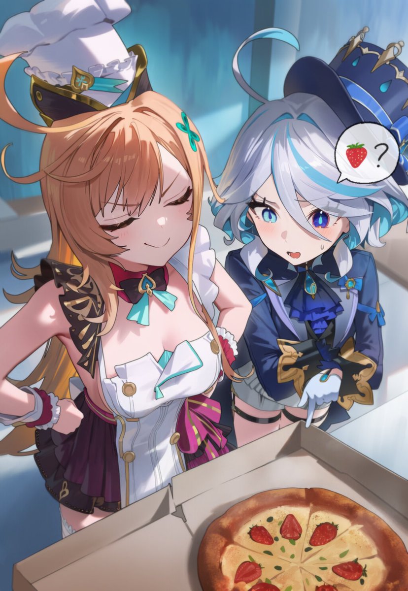 shuraillusts's tweet image. "...Strawberry pizza?"

Escoffier エスコフィエ
Furina フリーナ

#Genshinlmpact #原神