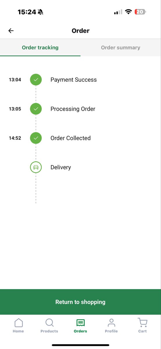 Lungstar88's tweet photo. @GetSPAR2U I wish I saw this before I placed an order. I am still waiting for my delivery at 15:41 placed at 13:04. https://t.co/u4ZTR0mf7L