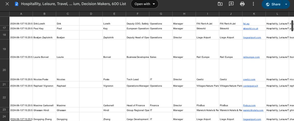 scalecoldemail's tweet image. I’m sitting on a CURATED LIST OF HOSPITALITY, TRAVEL, TOURISM, AIRLINE AND AVIATION DECISION MAKERS ACROSS FRANCE, GERMANY &amp;amp; BELGIUM

The buyers who actually control partnerships, technology upgrades, and expansion budgets in Europe’s most competitive markets.

This list…