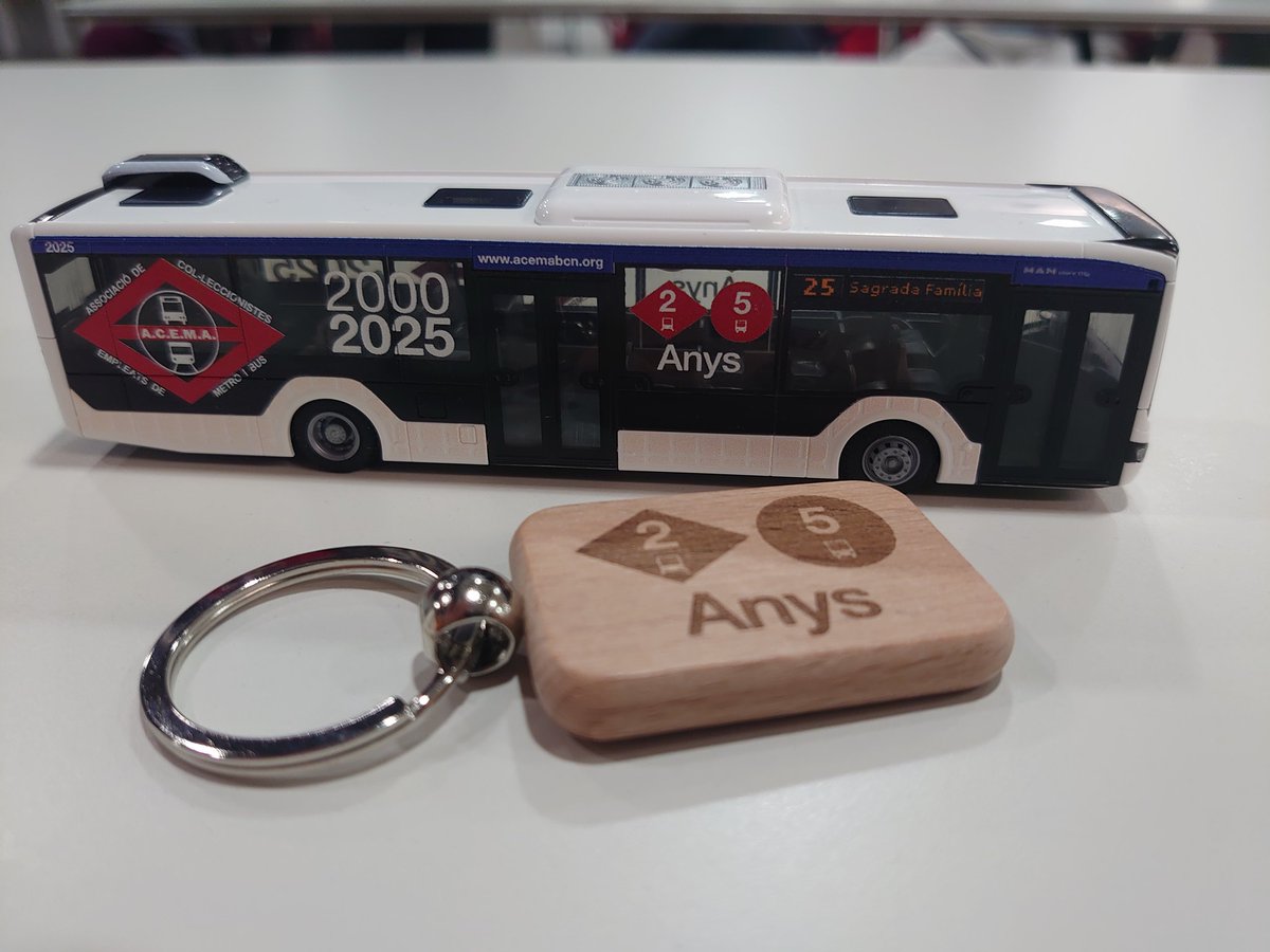 25 años cumple <a href="/acemabcn/">ACEMA</a> y lo hemos celebrado con un bus y un llavero personalizado para esta efeméride . Por otros 25 años más, o más...reuniéndonos con más aficionados de los buses y metro de #Barcelona <a href="/TMB_Barcelona/">TMB</a>