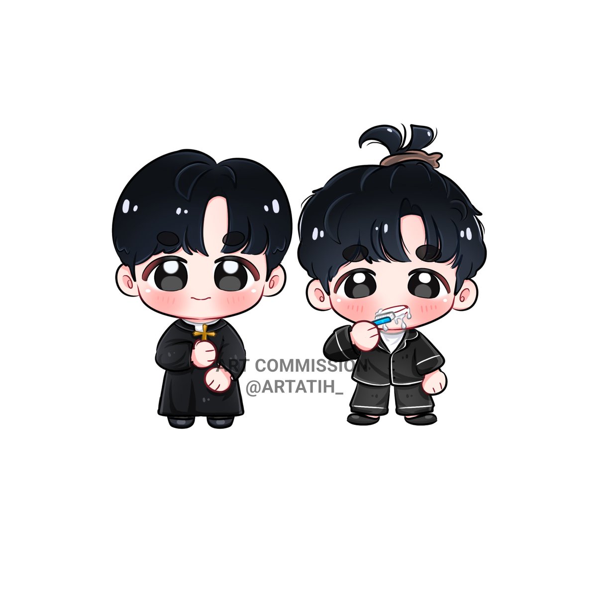 Artatih_'s tweet image. Terima kasih sudah commission disini ya ✨

#opencomm #opencommission #Commission #commissions #Chibi #artatih #JENO