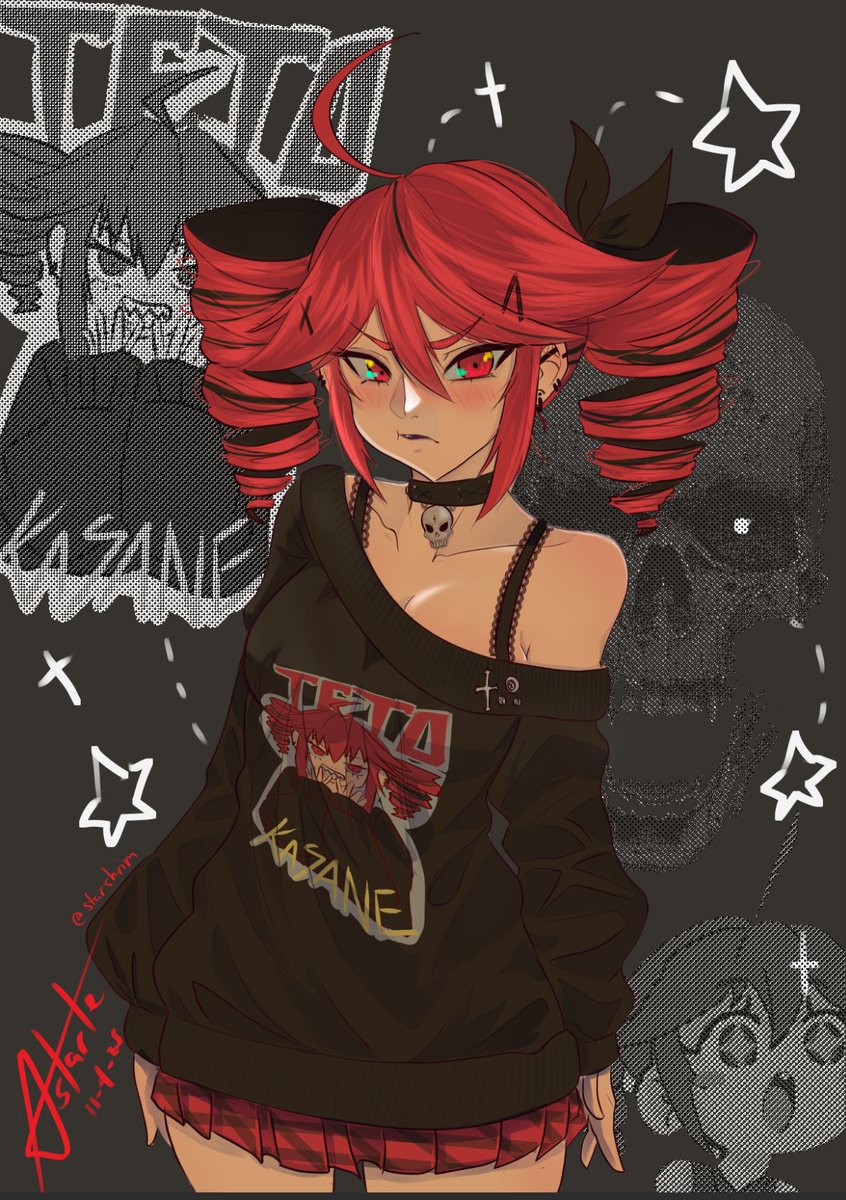 StarShrim's tweet image. I love Drawing Punk Rock Teto hahah