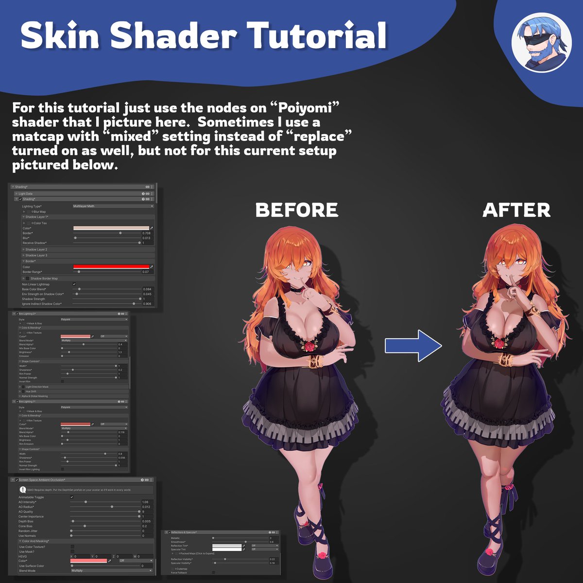 Skin Shading with Poiyomi! 👀