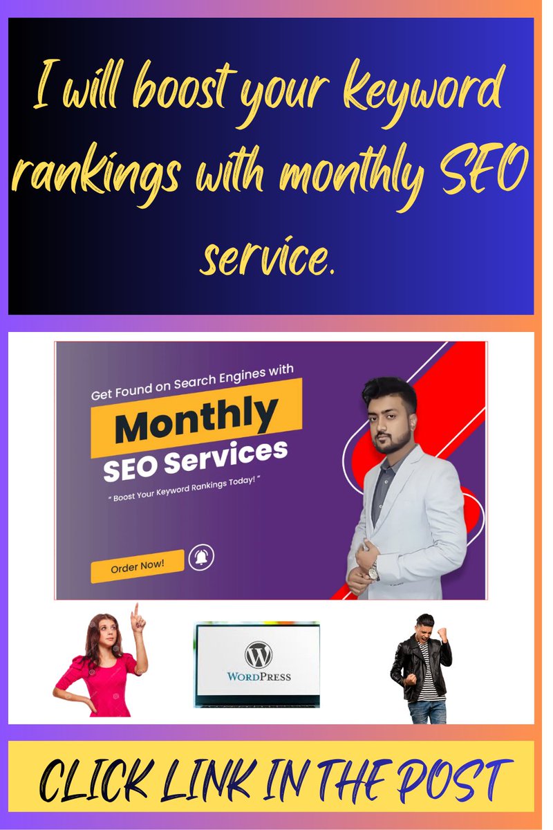 PRapidement's tweet photo. I will boost your keyword rankings with monthly SEO service.

If you're looking to improve your website's visibility in search engine results pages (SERPs), you've come to the right place.
#wordpress seo
>> Click the link below 
https://t.co/3UqTLUvwFt https://t.co/VNbWI1fA1a
