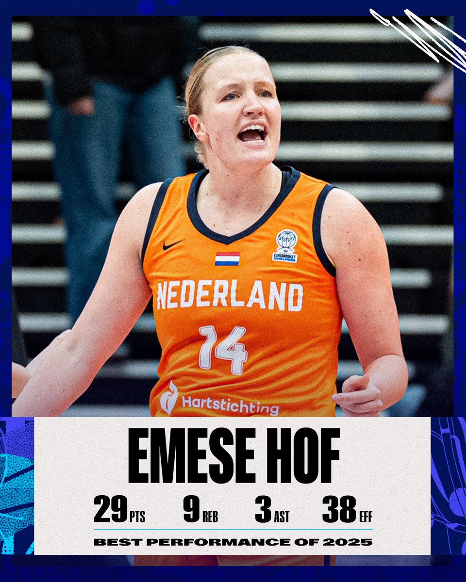 EuroBasketWomen's tweet photo. 🔙 November 18, 2025 🗓 

The Dutch baller caught fire and netted 29 points to take 🇳🇱 to victory 🔥

🗳️ VOTE: https://t.co/fch1d2CW9o

#EuroBasketWomen x @Basketball_NED https://t.co/Gy8VrLf077