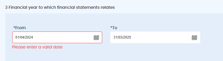 yours_stranger's tweet photo. Please guide ma which date to enter here for current year filling @MCA21India @HelpdeskMCA21V3. This is my 4th attempt. https://t.co/1hSZAn9ed2