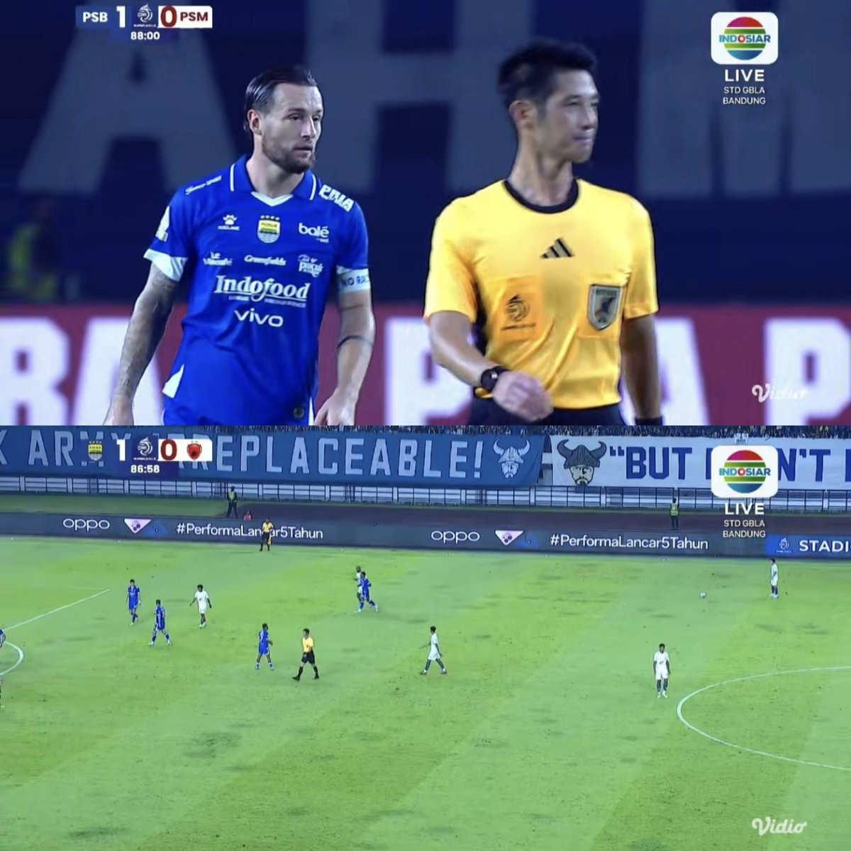 idextratime's tweet image. Super League 
FT : Persib 1-0 PSM

❌ Andrew Jung 24' (P)
⚽ Andrew Jung 26'

Persib ambil alih puncak klasemen. 🥶