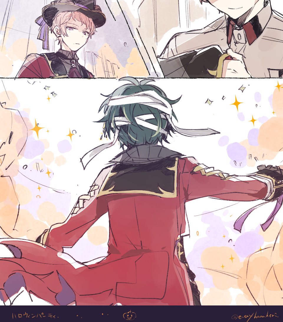 お題【思い出】
#Valkyrie版深夜のお絵かき60分一本勝負
@Valkyrie_1draw
衣装も勿論、あの時感慨深く後ろから見てた光景も一緒に刻まれてるんだろうなって思った🎃