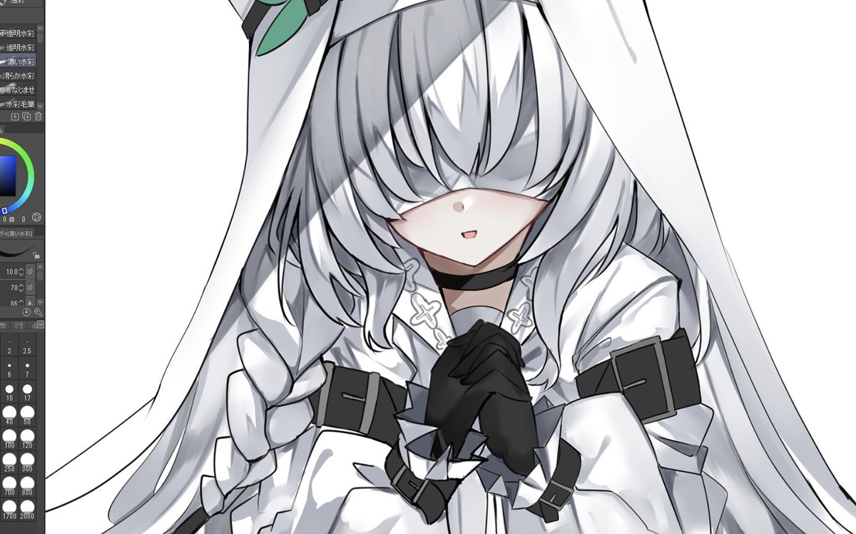 白マリー描いてるんだけど良すぎませんか??? 