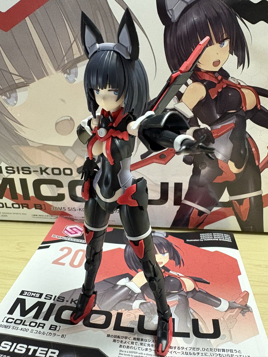 連休なので積みプラ消化中〜 パチ組みだけど30MSのミコルル完成〜 作り