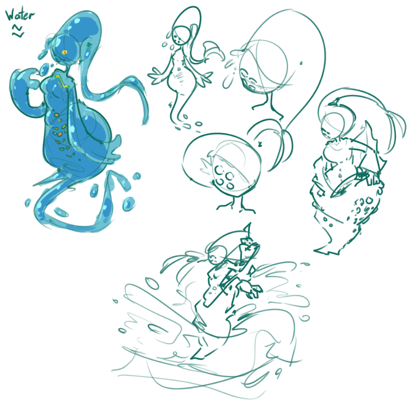 rrttone's tweet photo. Some elemental wifu concepts for #hytale, maybe will make more :p https://t.co/pU0xckSJ1k