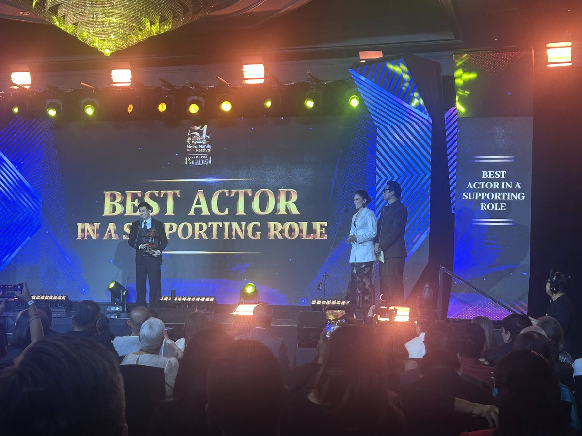 Best Actor in a Supporting Role - Tom Rodriguez (UnMarry)

 #MMFF51GabiNgParangal