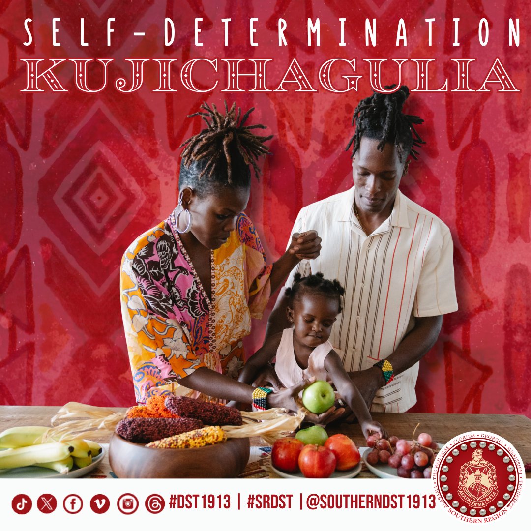 On day two of Kwanzaa, we uplift Kujichagulia—Self-Determination: the power to name ourselves, define our paths, and speak our truth.

 As we prepare for a new year, what is one way you are choosing yourself and your purpose? 

 #Kujichagulia #SelfDetermination #SRDST #DST1913