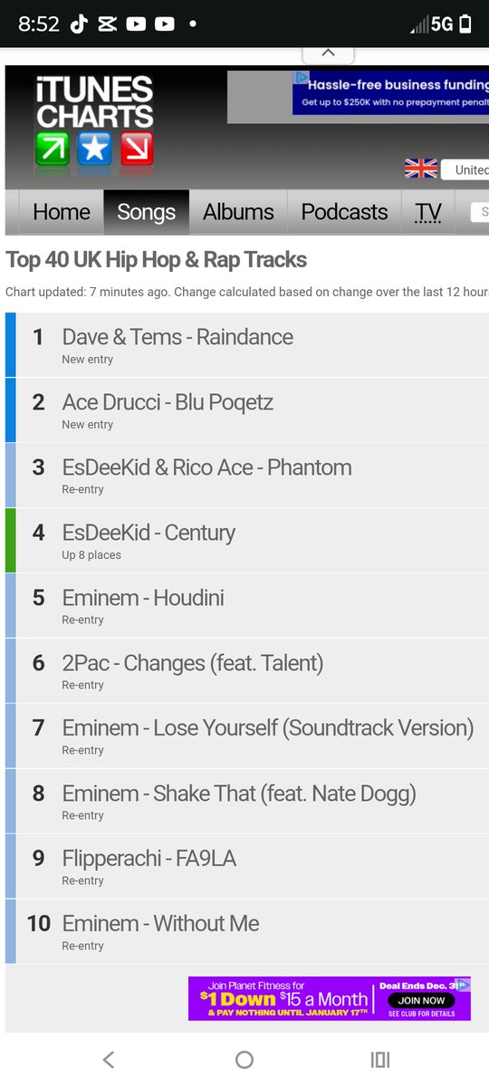 New Single "Blu Poqetz" debuts at #2 on UK Rap Charts!! #itunes #rap #viral