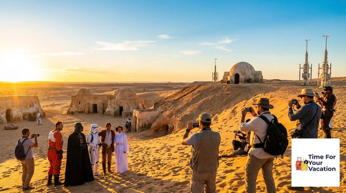 DaveTourGuide's tweet image. TimeForYourVacation.com Journey to Tunisia and step into iconic Star Wars locations! Meet fans from across the globe, make epic memories, and experience adventure on every horizon. Book your saga now! #StarWarsTunisia #FanCommunity