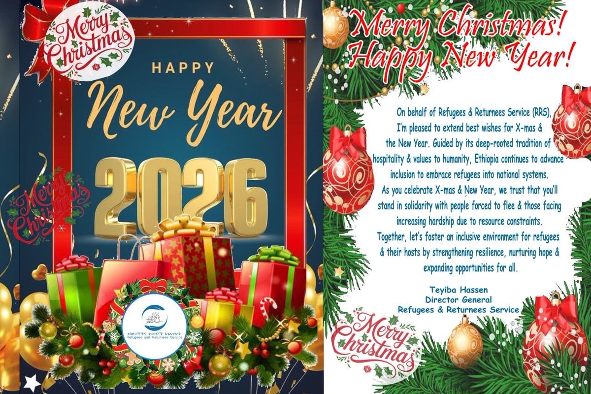 As we are only a few days away to welcome 2026, we look ahead with hope—for a year of calm, reconciliation and above all, resilience for people forced to flee. May the New Year bring better opportunities for those seeking safety and protection.
HaPpY NeW YeaR!
#WeServeHumanity!