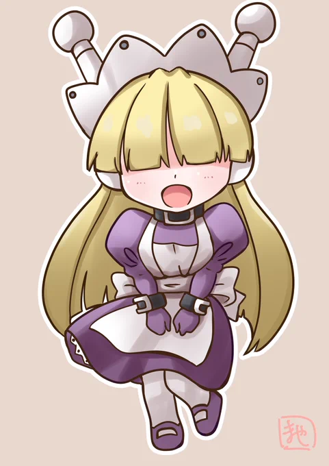 サンソフトのネオジオ格ゲー わくわく7からティセ描きました〜( ੭˙ᗜ˙)੭ ディフォルメで #格ゲーキャラ描こうぜ #イラスト #サンソフト