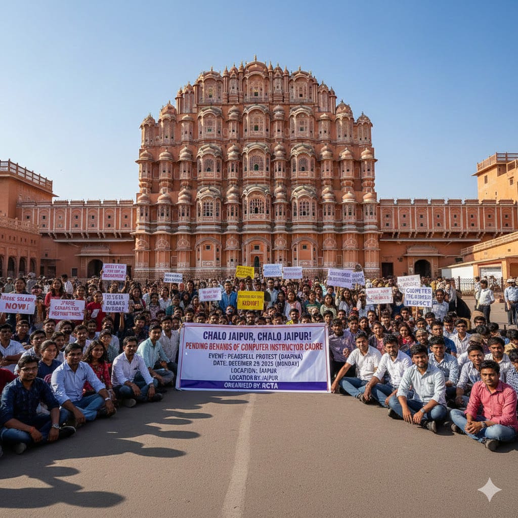 "बिना कंप्यूटर शिक्षा के भविष्य अधूरा🖥️ #कंप्यूटर_अनुदेशक_29_दिसम्बर_धरना #राजस्थान_कंप्यूटर_शिक्षा_का_उदय