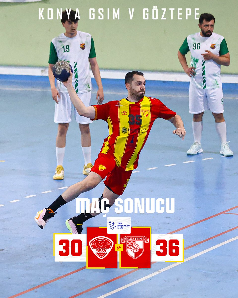 Maç sonucu:

Konya GSİM 30-36 Göztepe'miz

#GöztepeHentbol #UçanAdamlar