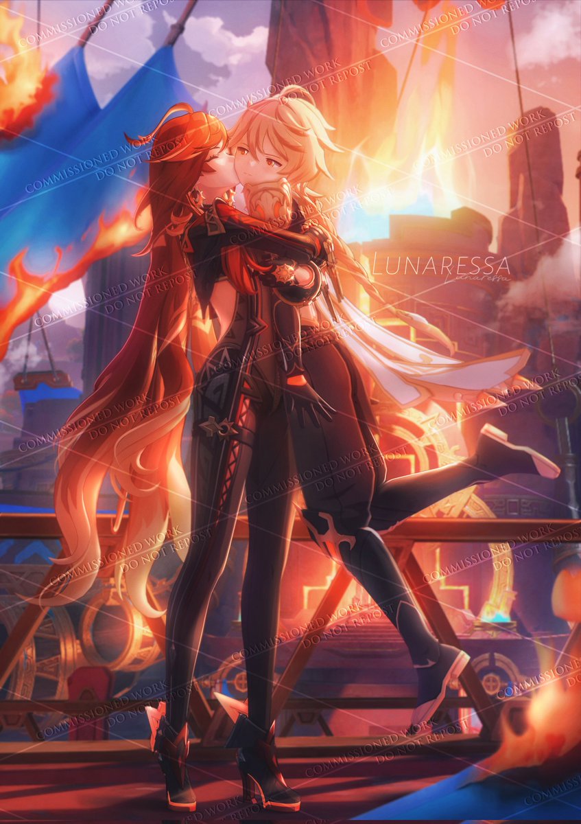 Lunaressa_'s tweet image. Commissioned work ꒰ do not repost ꒱
My website :: lunaressa.carrd.co

🎀 Tags :: #Mavuika / #Aether / #GenshinImpact #Genshinfanart #hoyocreators