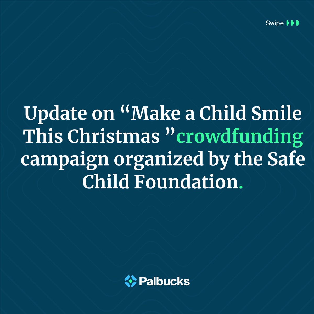 palbucksco's tweet photo. Safe Child Foundation says, "Thank you for supporting their Crowdfunding Campaign on Palbucks.”💚 https://t.co/rTWceXjngA