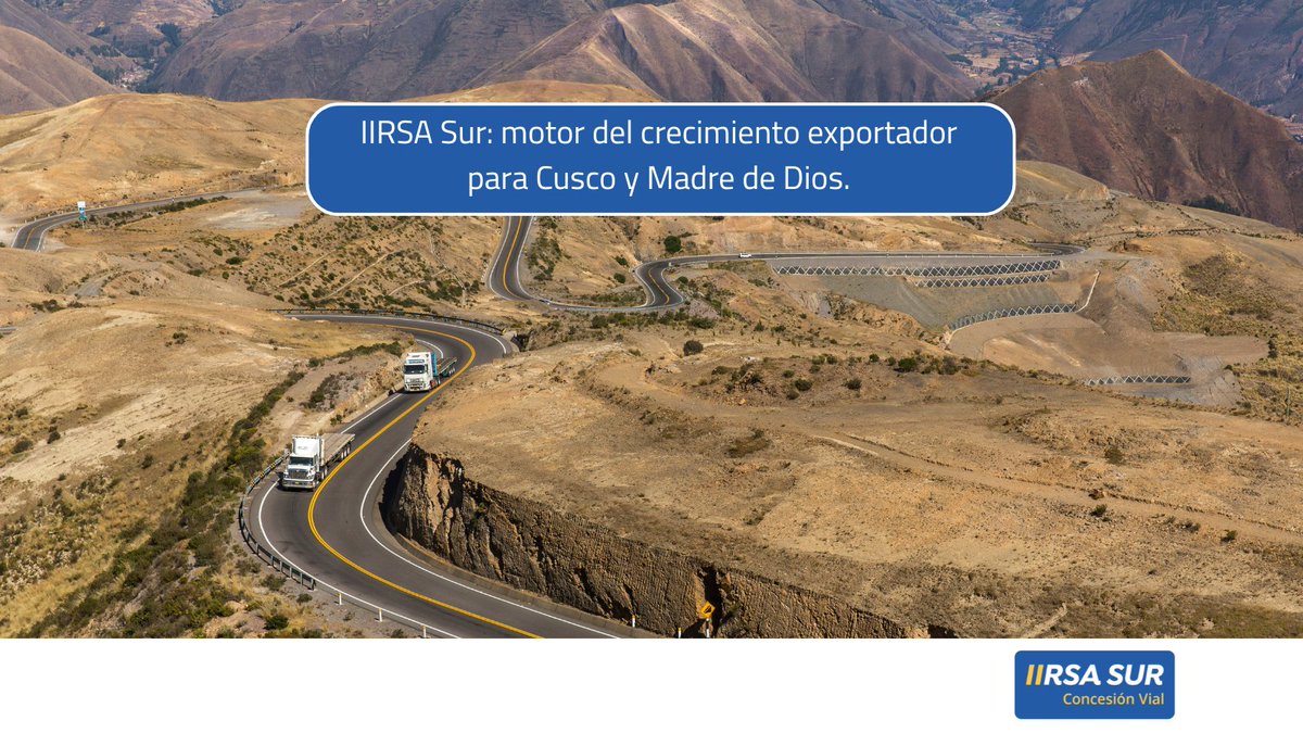 NovonorPeru's tweet photo. 📈 Exportaciones en alza: gracias a la operación de la IIRSA Sur, Cusco y Madre de Dios fortalecieron su conectividad y comercio exterior. La vía impulsó el crecimiento regional y el vínculo logístico con Brasil. #IIRSASur #DesarrolloRegional #Perú https://t.co/aDugrMjtIH
