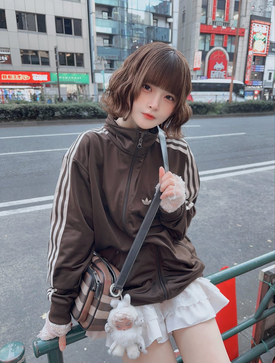 adidasジャージが、かわいい。