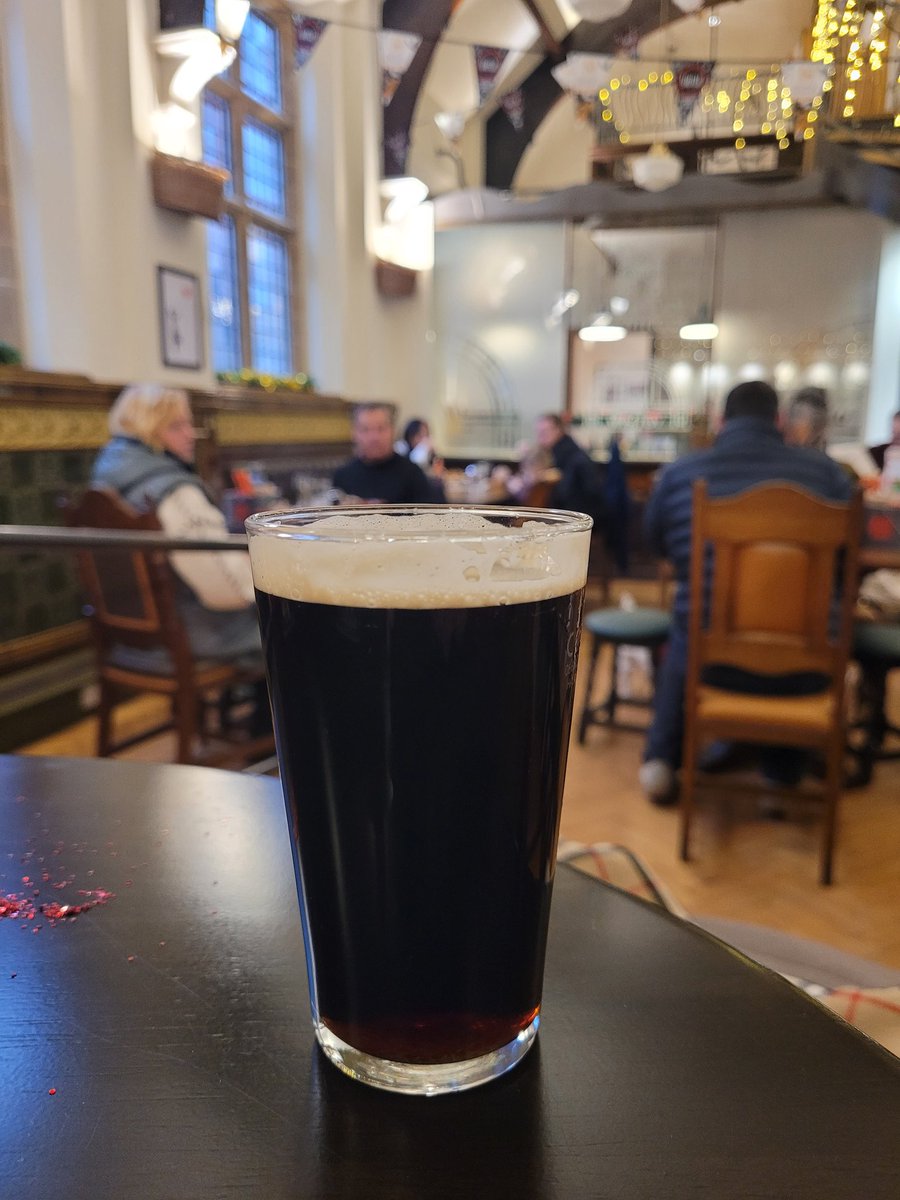 Whitby.
It's bluddy cold - but the <a href="/brewyorkbeer/">Brew York</a> Fairytale of Brew York walnut whip stout is a nice cockle-warmer.