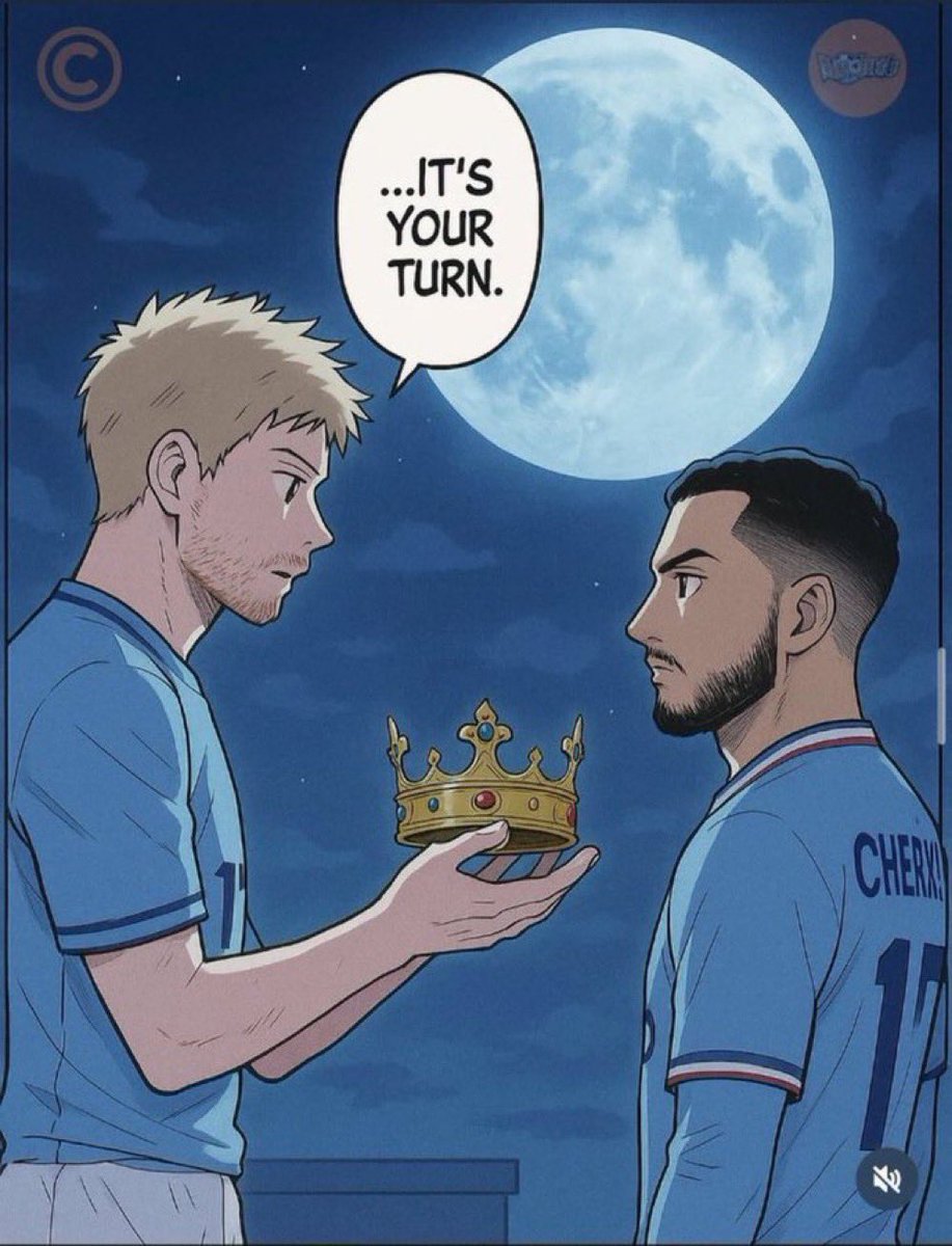 Priceless_MCI's tweet image. Kevin De Bruyne passing the torch to Rayan Cherki