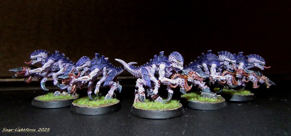 SiegeLightforce's tweet image. Finally, after so long, I was able to finish painting the Tyranids that I won in a Games Workshop contest 😊

#warhammer40k #tiranids #miniatures #warhammerpainting