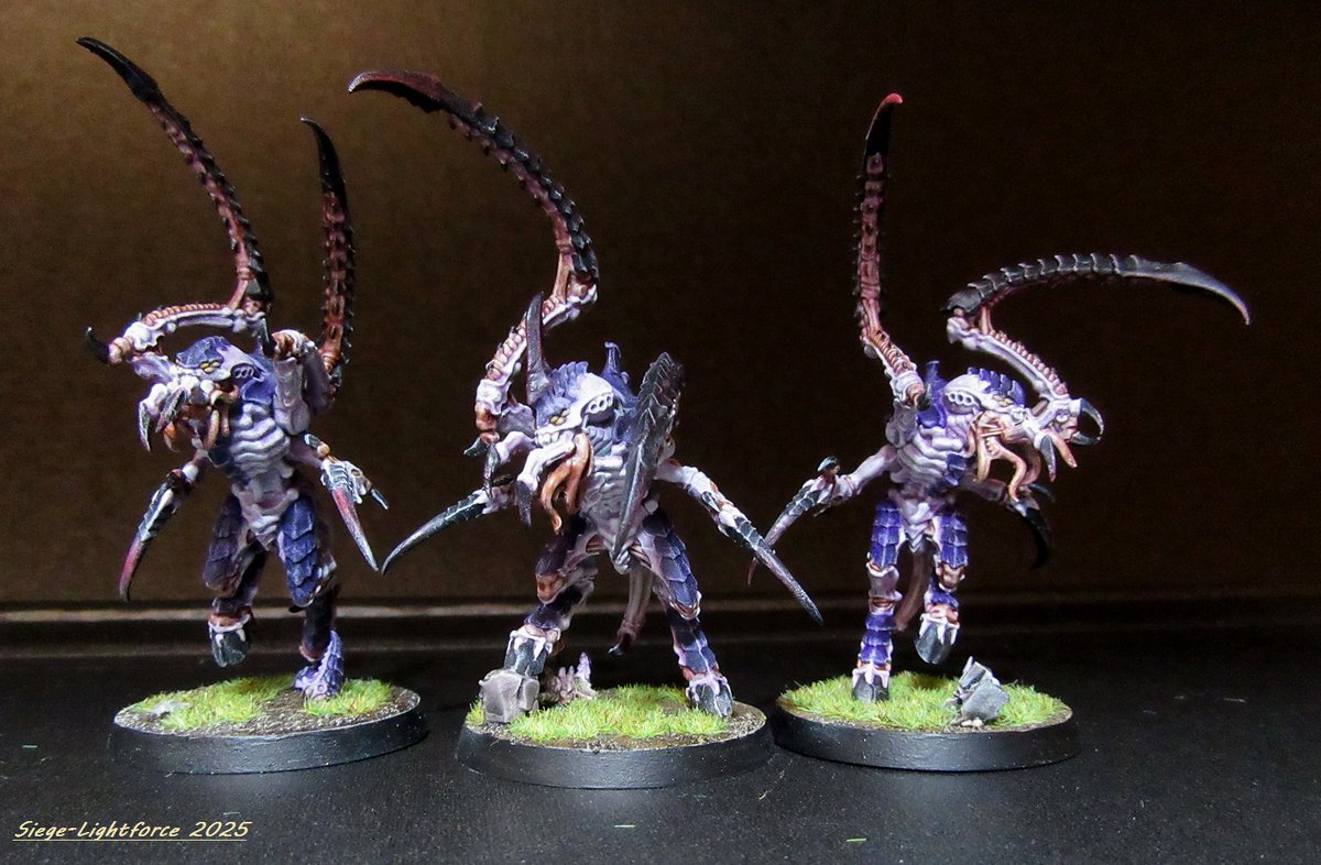 SiegeLightforce's tweet image. Finally, after so long, I was able to finish painting the Tyranids that I won in a Games Workshop contest 😊

#warhammer40k #tiranids #miniatures #warhammerpainting