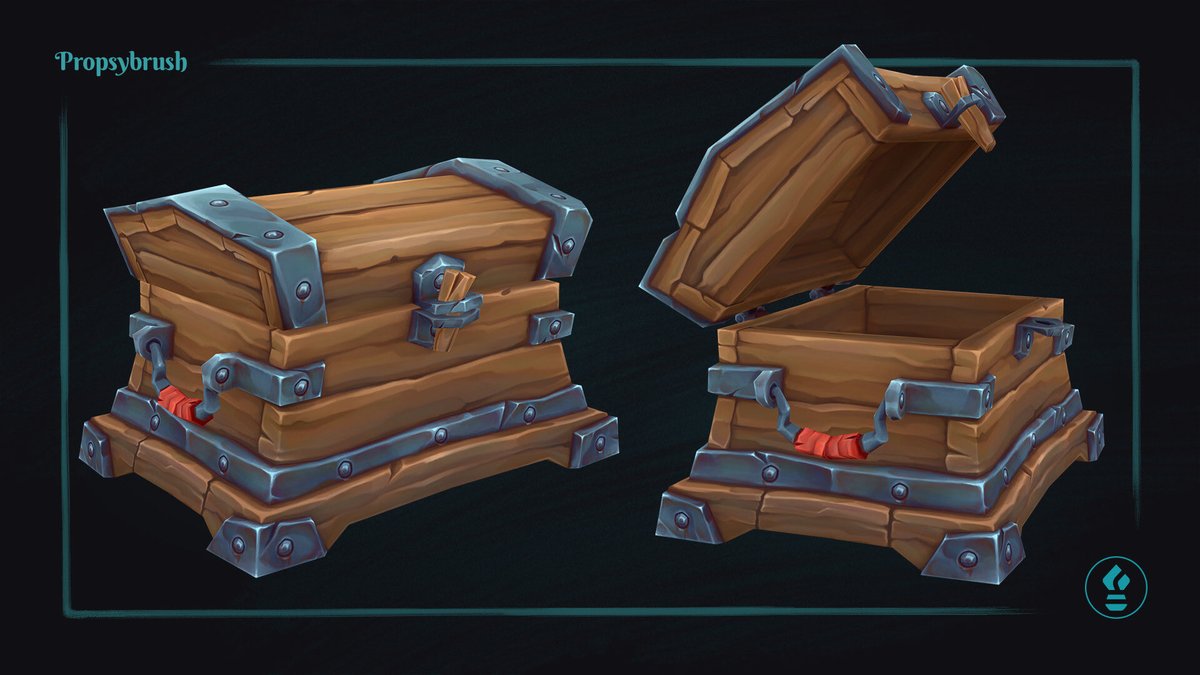 propsybrush's tweet image. Still free 🎁
Hand-painted stylized chest for game scenes.

#Freebie #Handpainted #LowPoly #Propsybrush