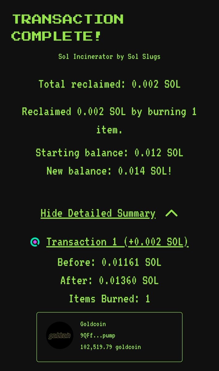 Goldcoin__Sol's tweet image. $goldcoin • Daily Token Improvement Report • 12.27.2025

102k $goldcoin buyback + burn 🔥 
27.1% of supply now burned and growing daily
Allocated marketing funds to mw - over 14 SOL reserved

Over 2 months of CTO! 💯 pumpfun rewards reinvested daily. 

Goldcoinsol.net