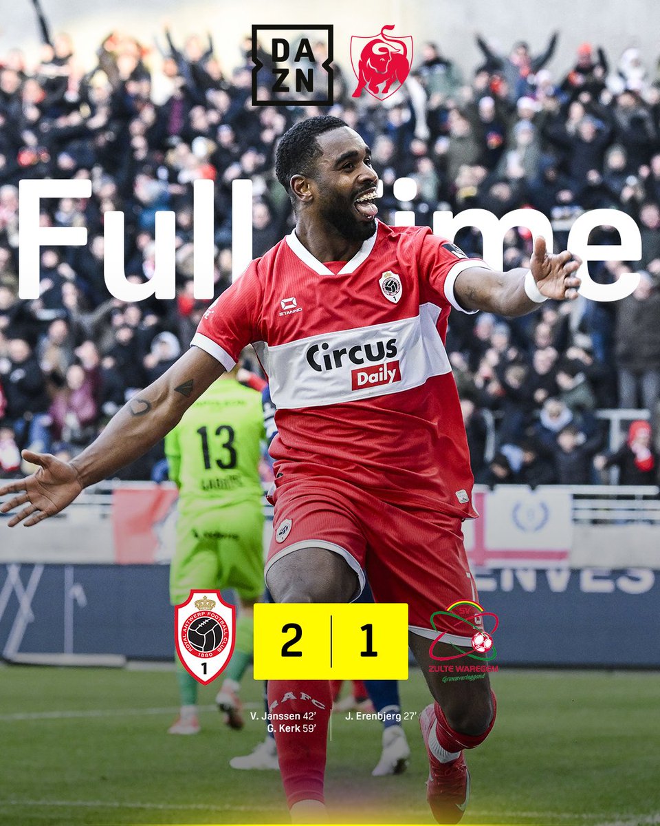 FT | Royal Antwerp FC boekt 4️⃣ overwinningen in zijn laatste 5️⃣ #JPL-wedstrijden van 2025! 📈💪 #ANTZWA