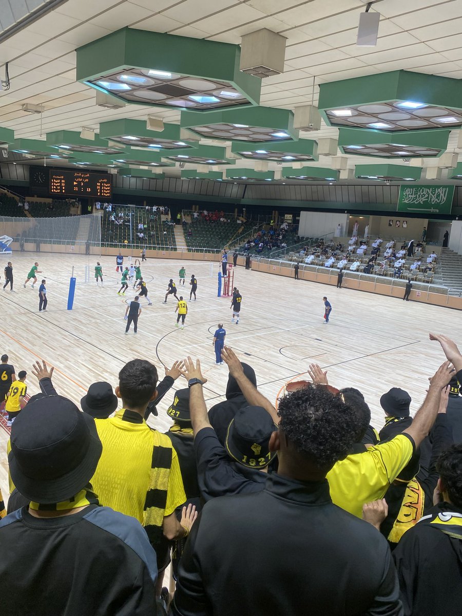 باقي آخر شوط ل #الاتحاد #الاتحاد_الاهلي #الدوري_الممتاز_للكرة_الطائرة